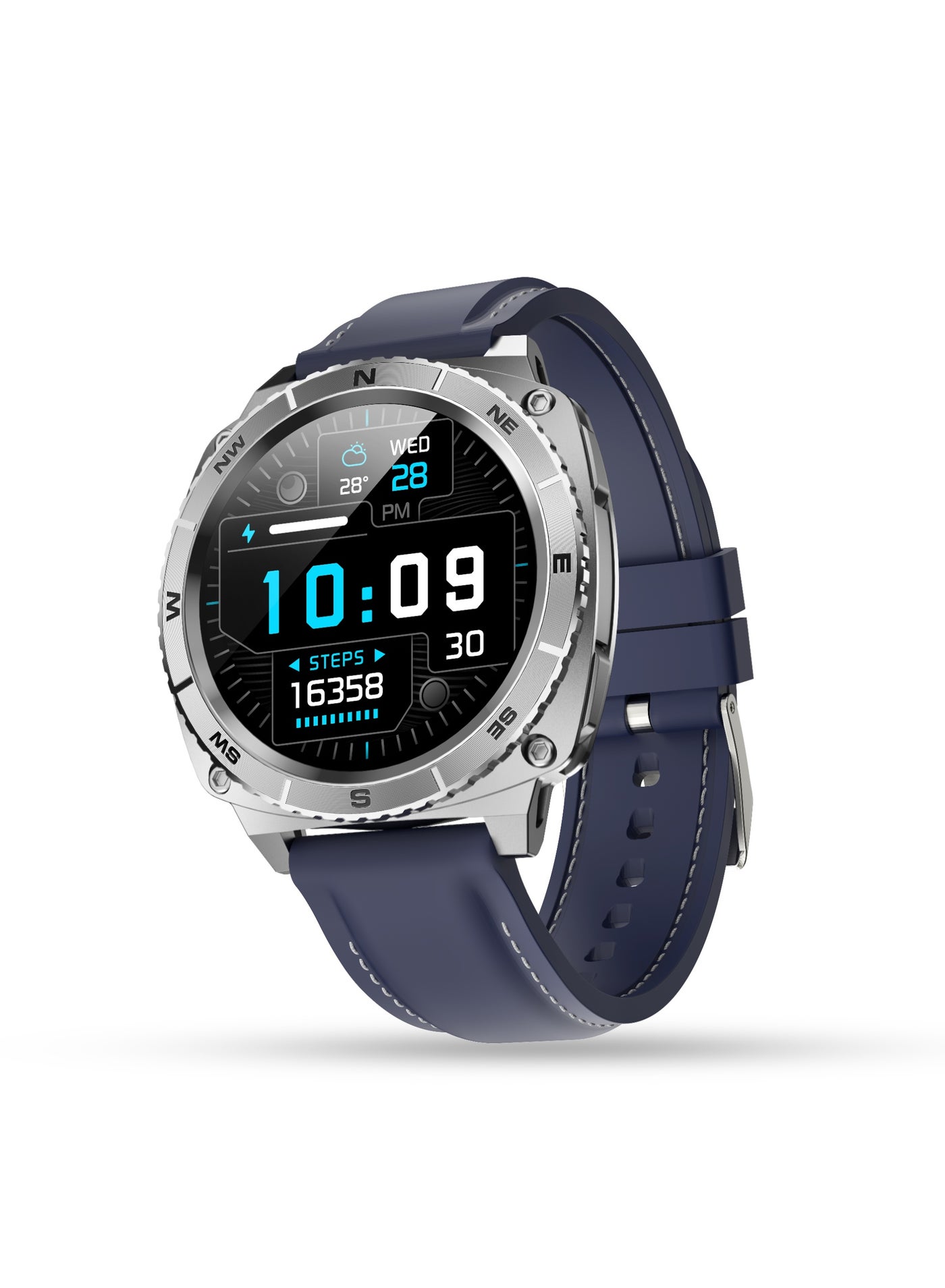 G-Tab GTR6 Smart Watch with Rotating Bezel, 1.43-Inch AMOLED Display, Bluetooth Calling, ChatGPT AI Assistant, Heart Rate & SpO₂ Monitoring, 100+ Sports Modes, IP68 Waterproof, Android & iOS Compatible